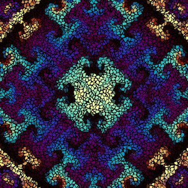 Sorunsuz mozaik sanat desen