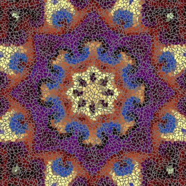 Sorunsuz mozaik sanat desen