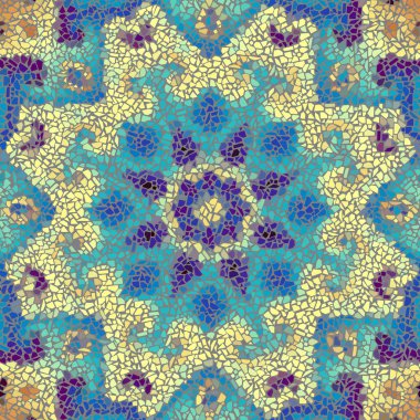 Sorunsuz mozaik sanat desen