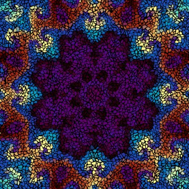 Sorunsuz mozaik sanat desen