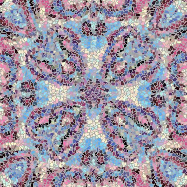 Sorunsuz mozaik sanat desen