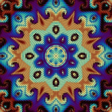 Sorunsuz mozaik sanat desen