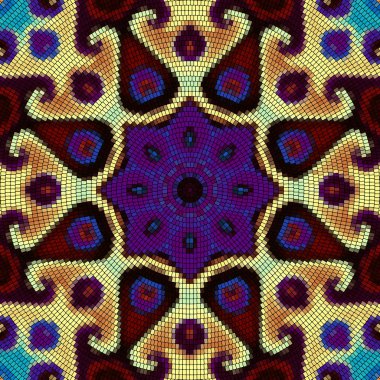 Sorunsuz mozaik sanat desen