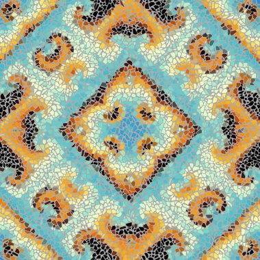 Sorunsuz mozaik sanat desen