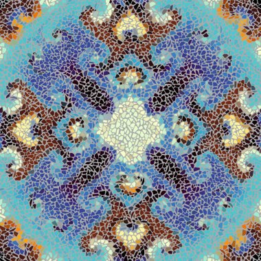 Sorunsuz mozaik sanat desen