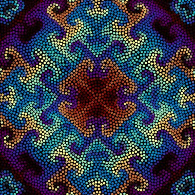 Sorunsuz mozaik sanatı çini