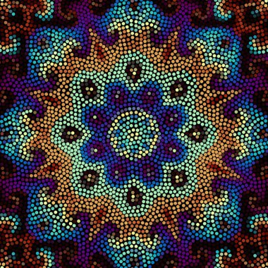 Sorunsuz mozaik sanatı çini