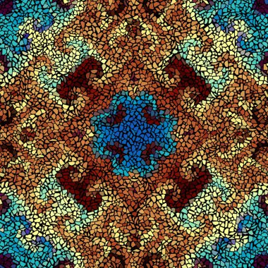 Sorunsuz mozaik sanat desen