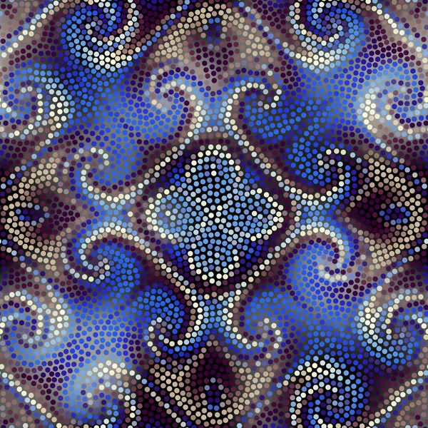Безшовна мозаїчна художня плитка — стоковий вектор