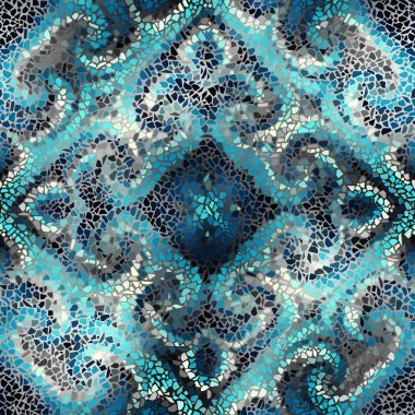Sorunsuz mozaik sanat desen