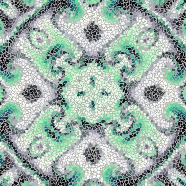 Sorunsuz mozaik sanat desen