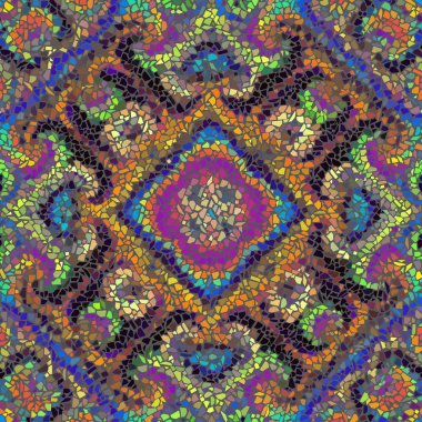 Sorunsuz mozaik sanat desen