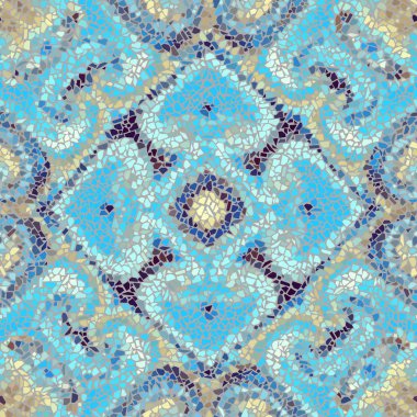 Sorunsuz mozaik sanat desen