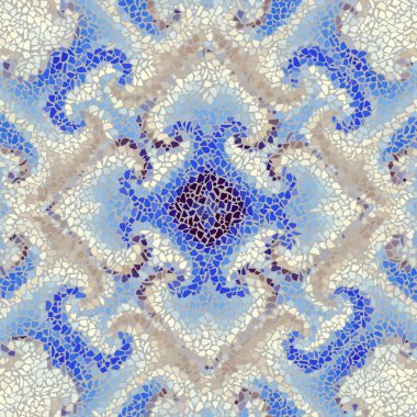 Sorunsuz mozaik sanat desen