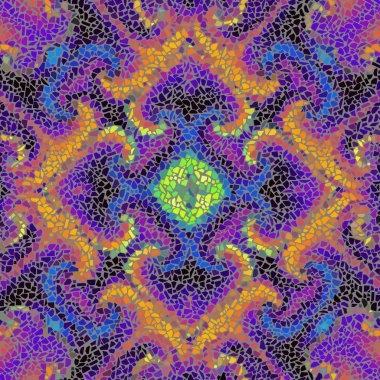 Sorunsuz mozaik sanat desen