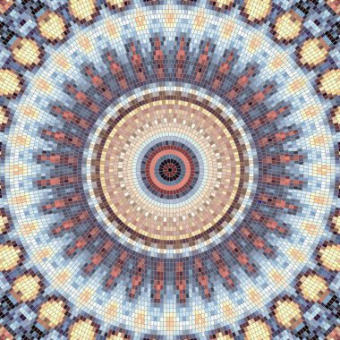 Sorunsuz mozaik sanat desen