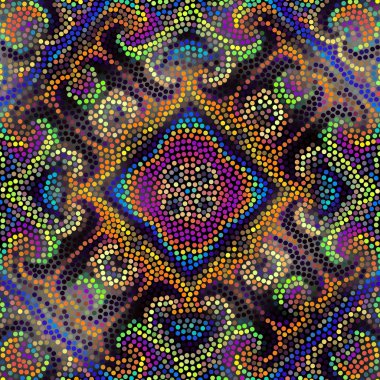 Sorunsuz mozaik sanatı çini