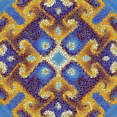 Sorunsuz mozaik sanat desen