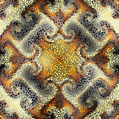 Sorunsuz mozaik sanat desen