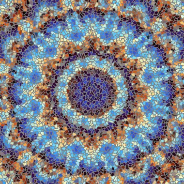Sorunsuz mozaik sanat desen