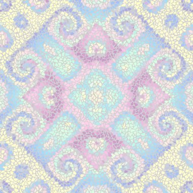 Sorunsuz mozaik sanat desen