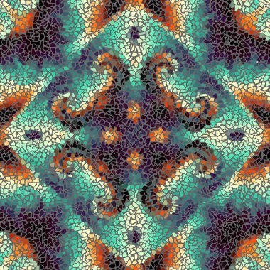 Sorunsuz mozaik sanat desen