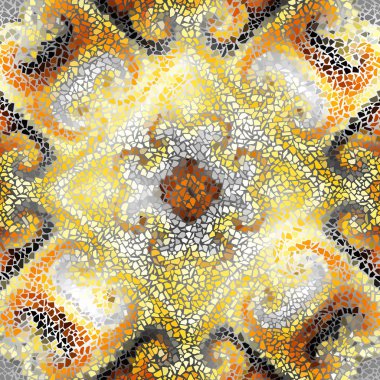 Sorunsuz mozaik sanat desen