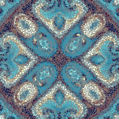 Sorunsuz mozaik sanat desen