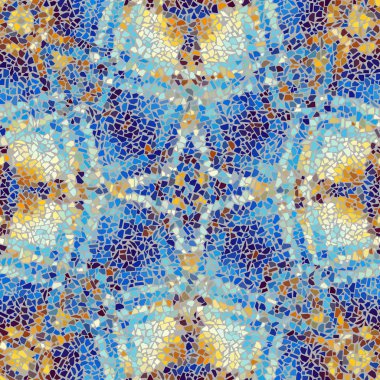 Sorunsuz mozaik sanat desen