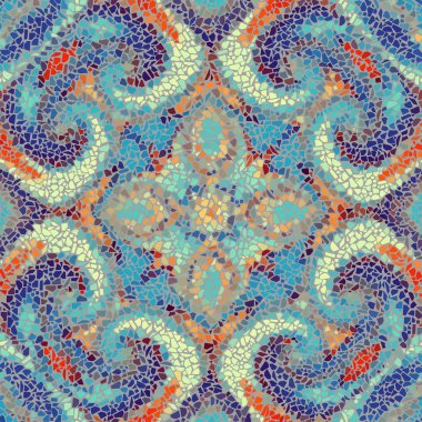 Sorunsuz mozaik sanat desen