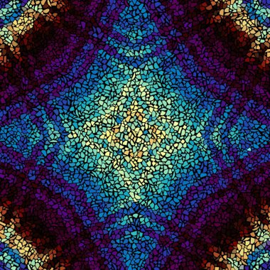 Sorunsuz mozaik sanat desen