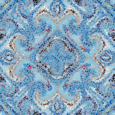 Sorunsuz mozaik sanat desen