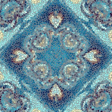 Sorunsuz mozaik sanat desen
