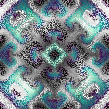 Sorunsuz mozaik sanat desen