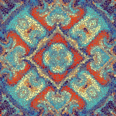 Sorunsuz mozaik sanat desen