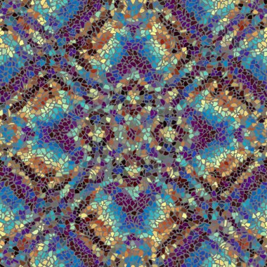 Sorunsuz mozaik sanat desen