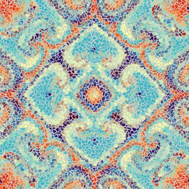 Sorunsuz mozaik sanat desen