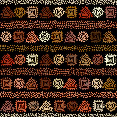 Ethnic seamless pattern in african style. clipart