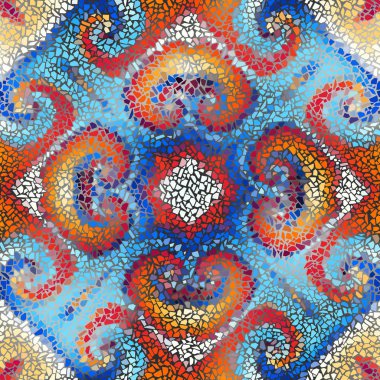 Sorunsuz mozaik sanat desen