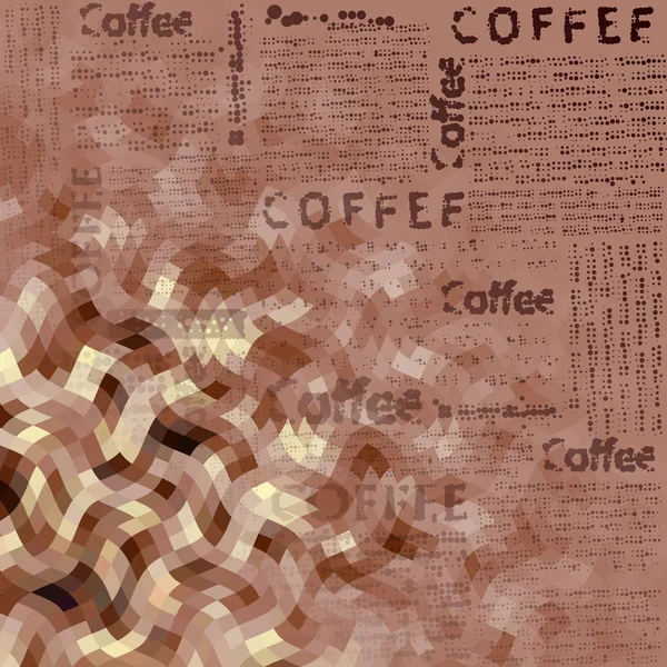 Kávé barna mintás — Stock Vector