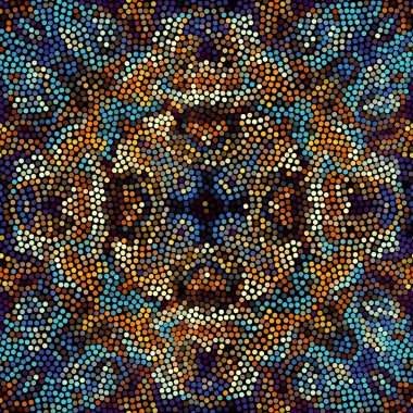 Sorunsuz mozaik sanat desen