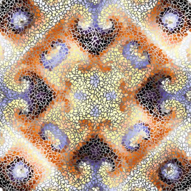 Sorunsuz mozaik sanat desen