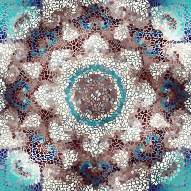 Sorunsuz mozaik sanat desen