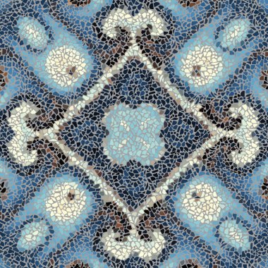 Sorunsuz mozaik sanat desen