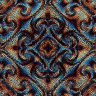 Sorunsuz mozaik sanat desen