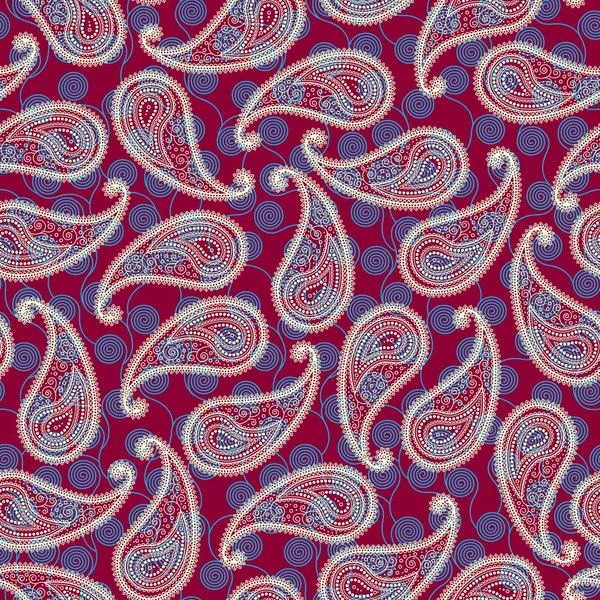 Modèle de paisley indien — Image vectorielle