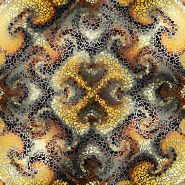 Sorunsuz mozaik sanat desen