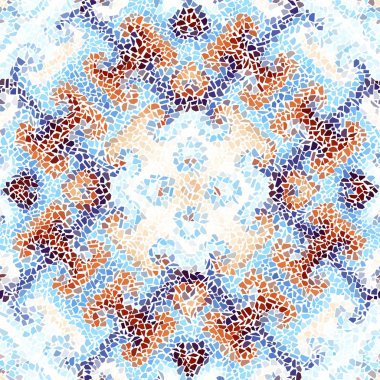 Sorunsuz mozaik sanat desen