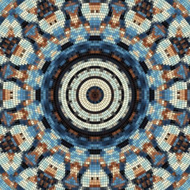 Sorunsuz mozaik sanat desen