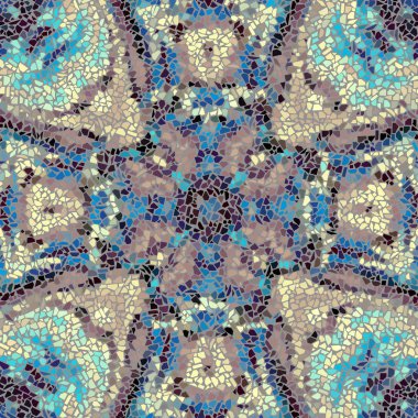 Sorunsuz mozaik sanat desen